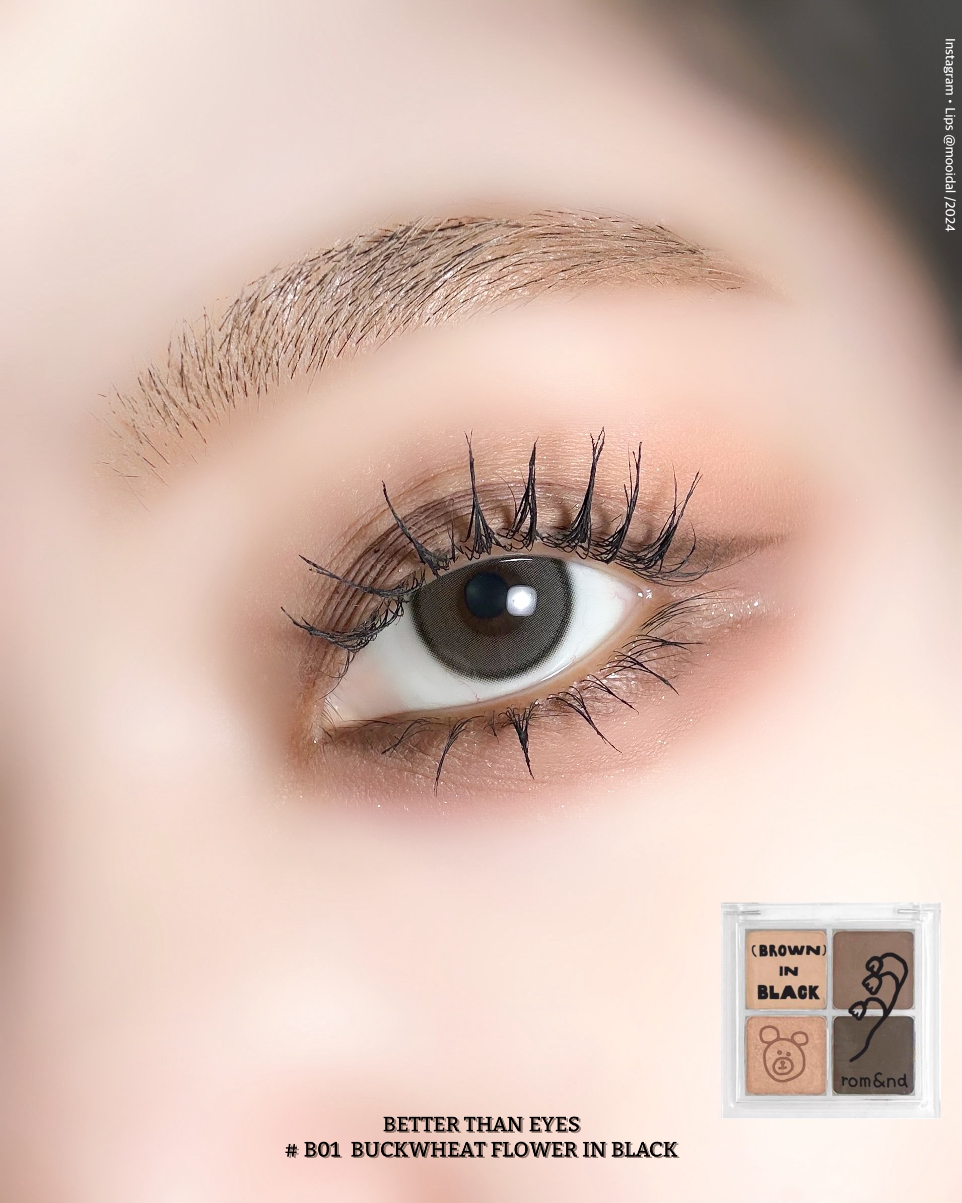 ベターザンアイズ/rom&nd/アイシャドウパレットを使ったクチコミ（3枚目）