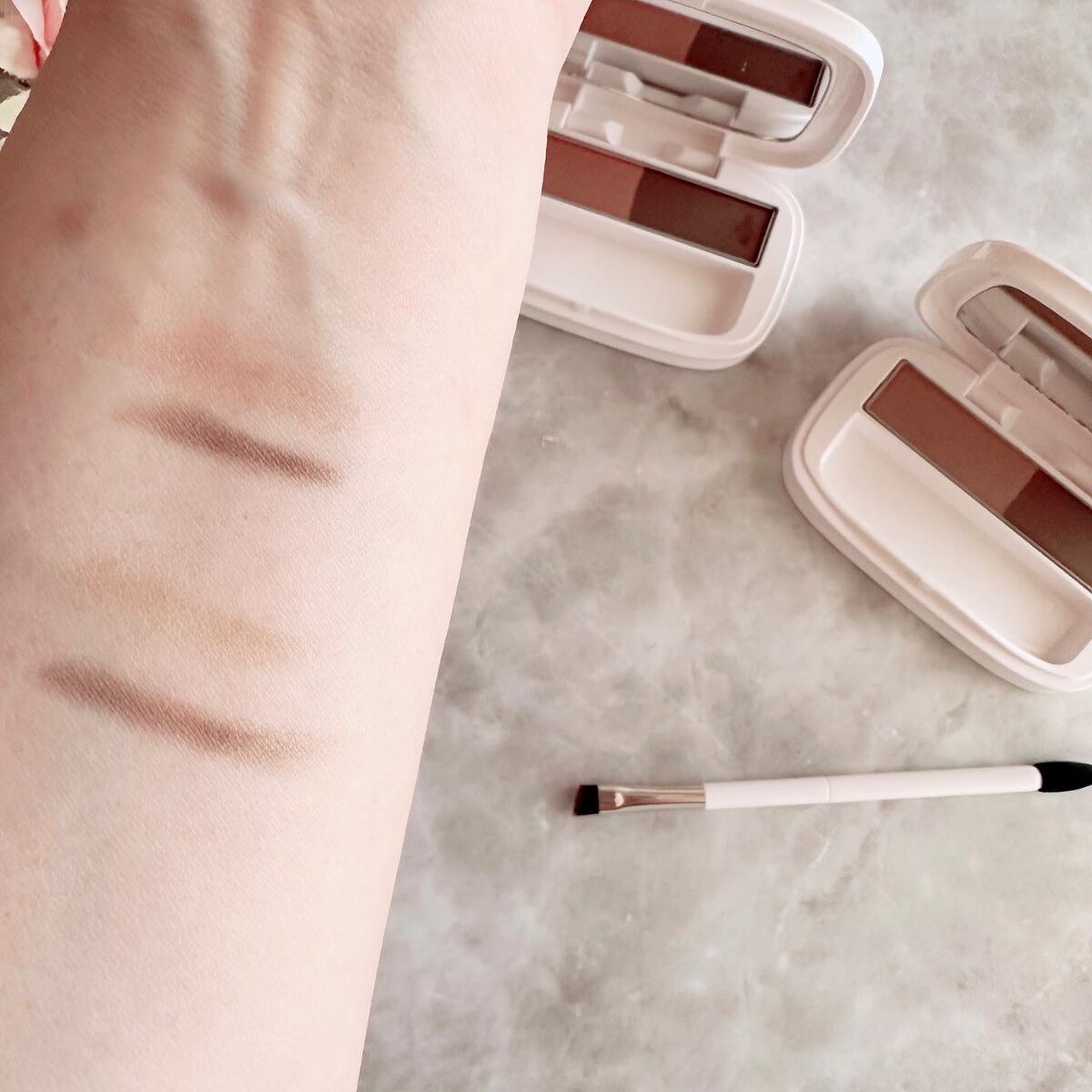 パウダーアイブロウ/media luxe/パウダーアイブロウを使ったクチコミ(5枚目)