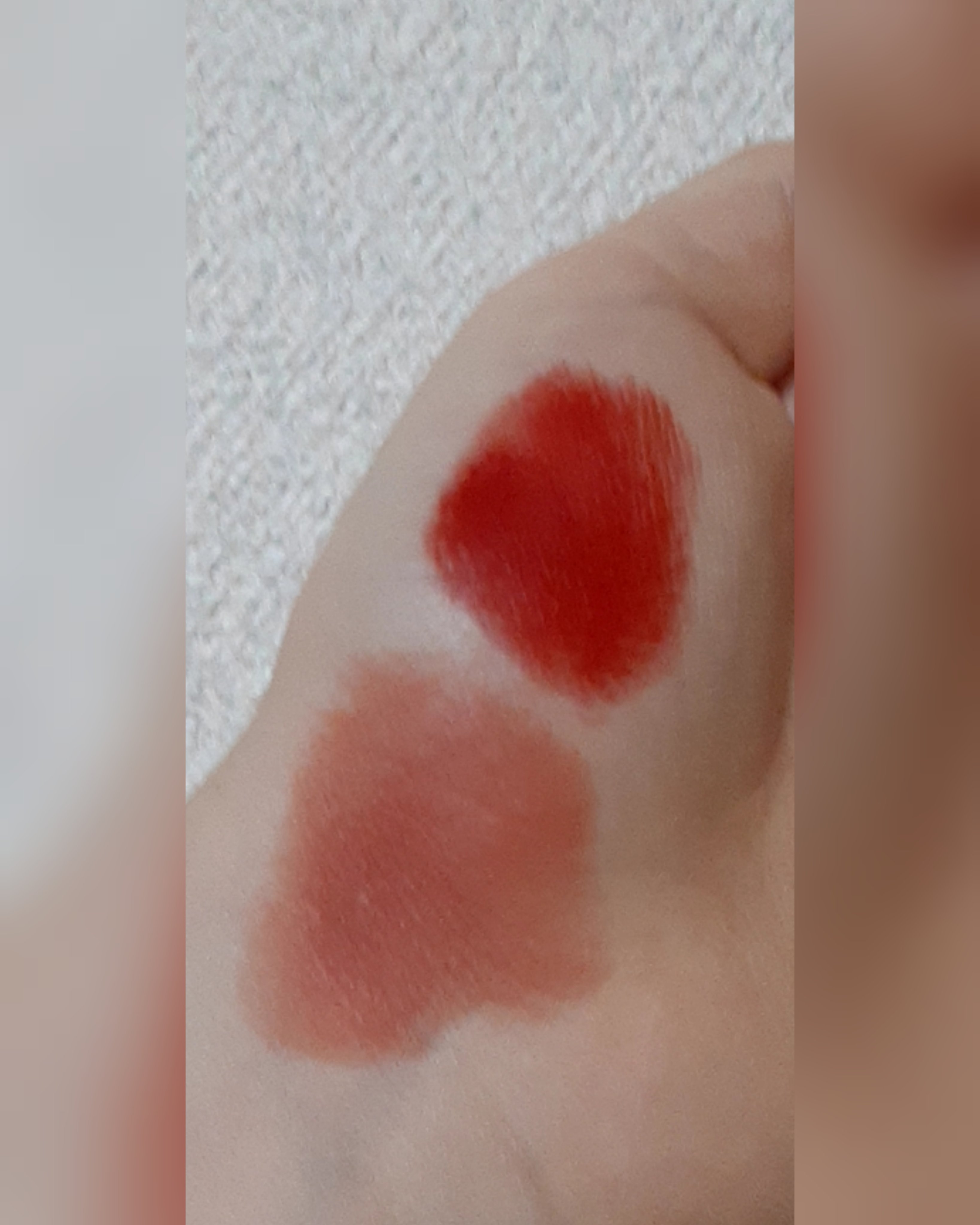 ゼロマットリップスティック 16 ダズルレッド/rom&nd/口紅を使ったクチコミ（3枚目）