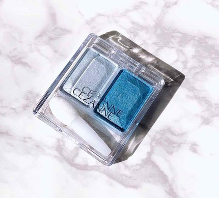 ツーカラー アイシャドウ ラメシリーズ/CEZANNE/アイシャドウパレットを使ったクチコミ(1枚目)