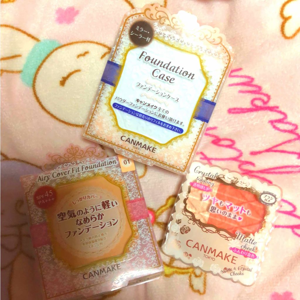 エアリーカバーフィットファンデーション/キャンメイク/パウダーファンデーションを使ったクチコミ（1枚目）
