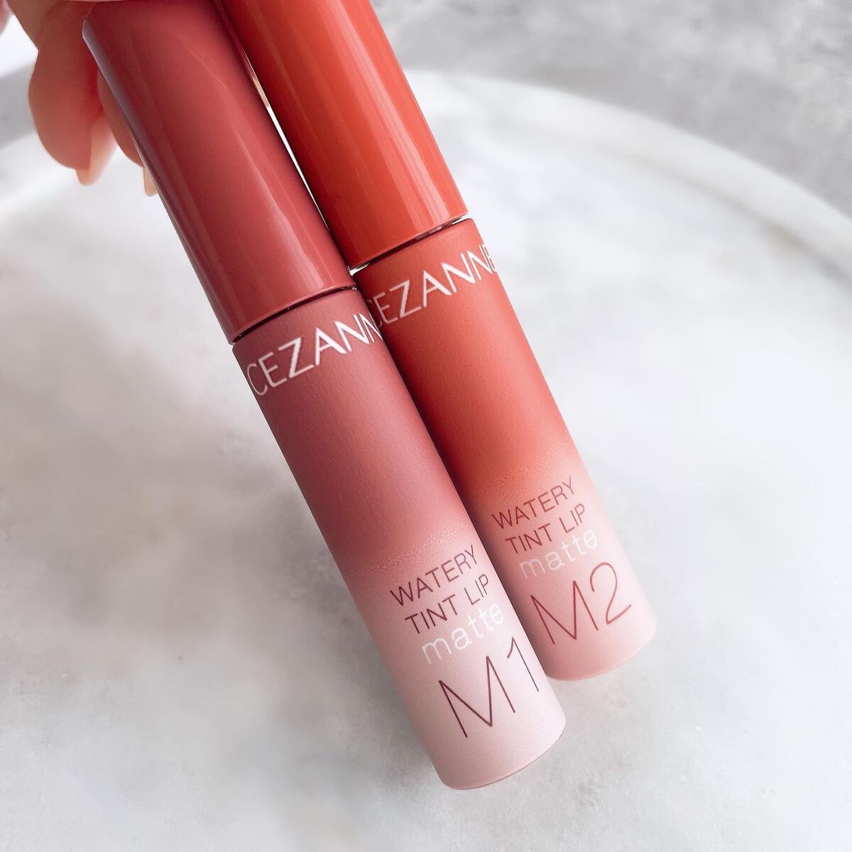 ウォータリーティントリップ マット/CEZANNE/リップティントを使ったクチコミ(8枚目)