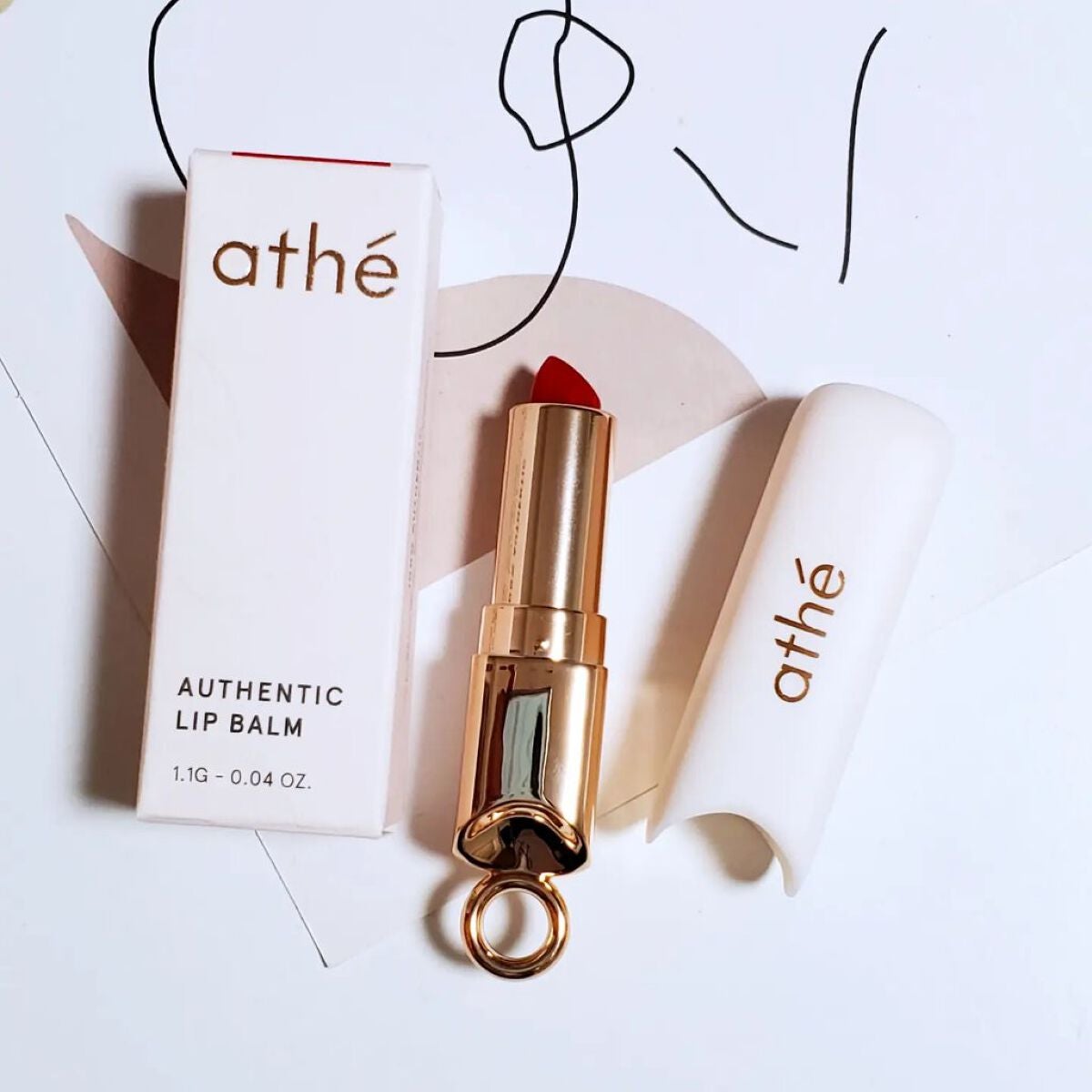 オーセンティック リップ バーム/athé/口紅を使ったクチコミ(2枚目)