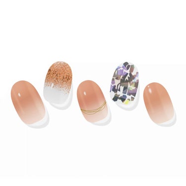 PEU DE LIBERTE GEL NAIL STICKER 012.Sparkle copper