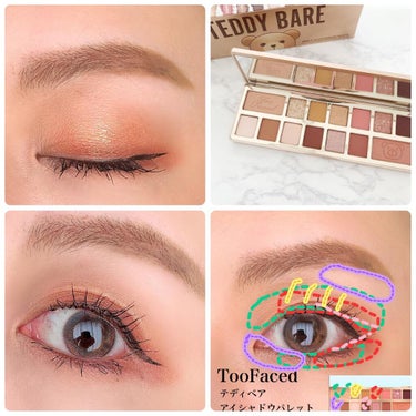 テディ ベア アイシャドウ パレット/Too Faced/パウダーアイシャドウを使ったクチコミ（2枚目）