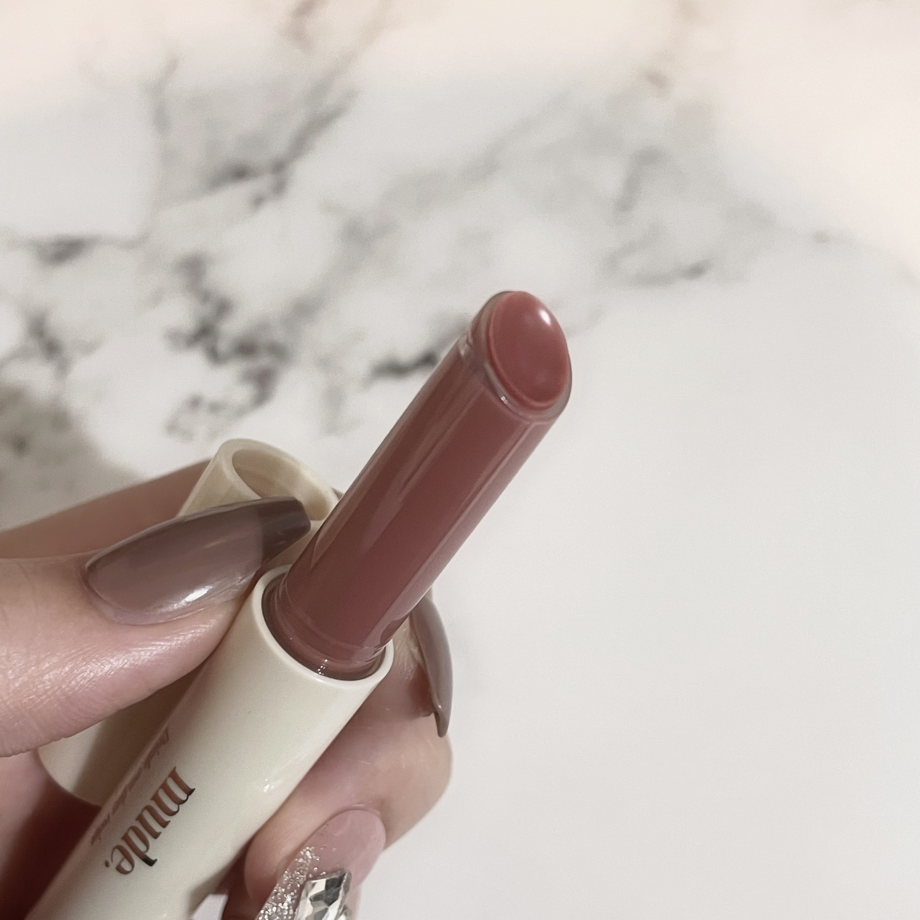 ドリズルバーム/mude./口紅を使ったクチコミ（3枚目）