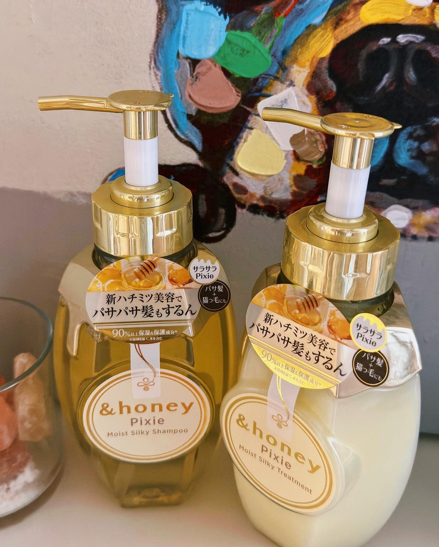 アンドハニー ピクシー モイストシルキー シャンプー1.0/ヘアトリートメント2.0/&honey/市販シャンプーを使ったクチコミ(1枚目)