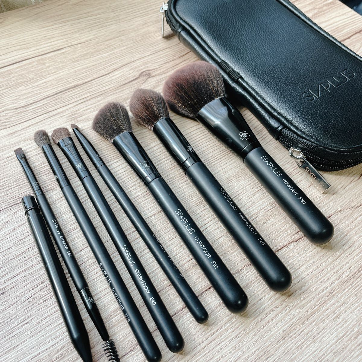 ブラックメイクブラシ8本セット-Dawnシリーズ/SIXPLUS/メイクブラシを使ったクチコミ(1枚目)