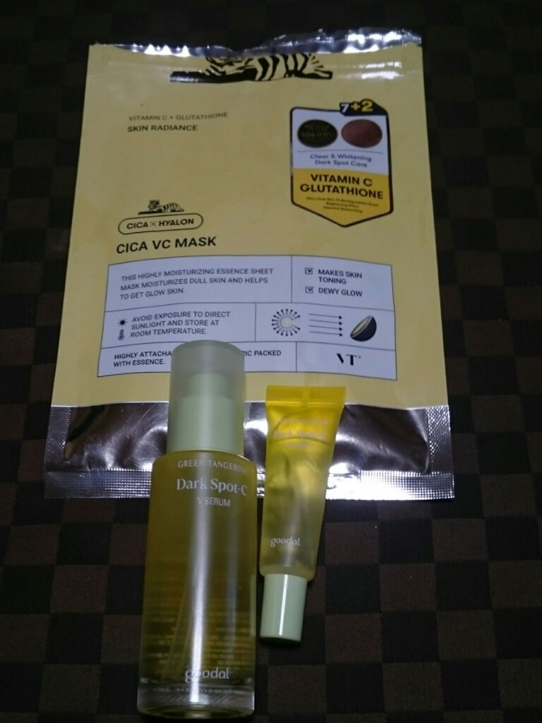 グリーンタンジェリン ビタC ダークスポットケアセラム/goodal/美容液を使ったクチコミ（1枚目）