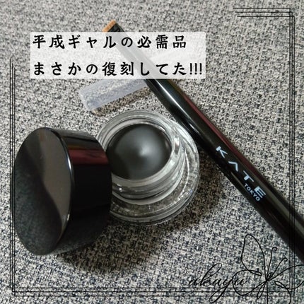 ラスティングジェルアイライナーZ BK-1 漆黒ブラック/KATE/ジェルアイライナーを使ったクチコミ(1枚目)