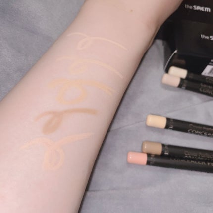 カバーパーフェクション コンシーラー ペンシル/the SAEM/ペンシルコンシーラーを使ったクチコミ(6枚目)