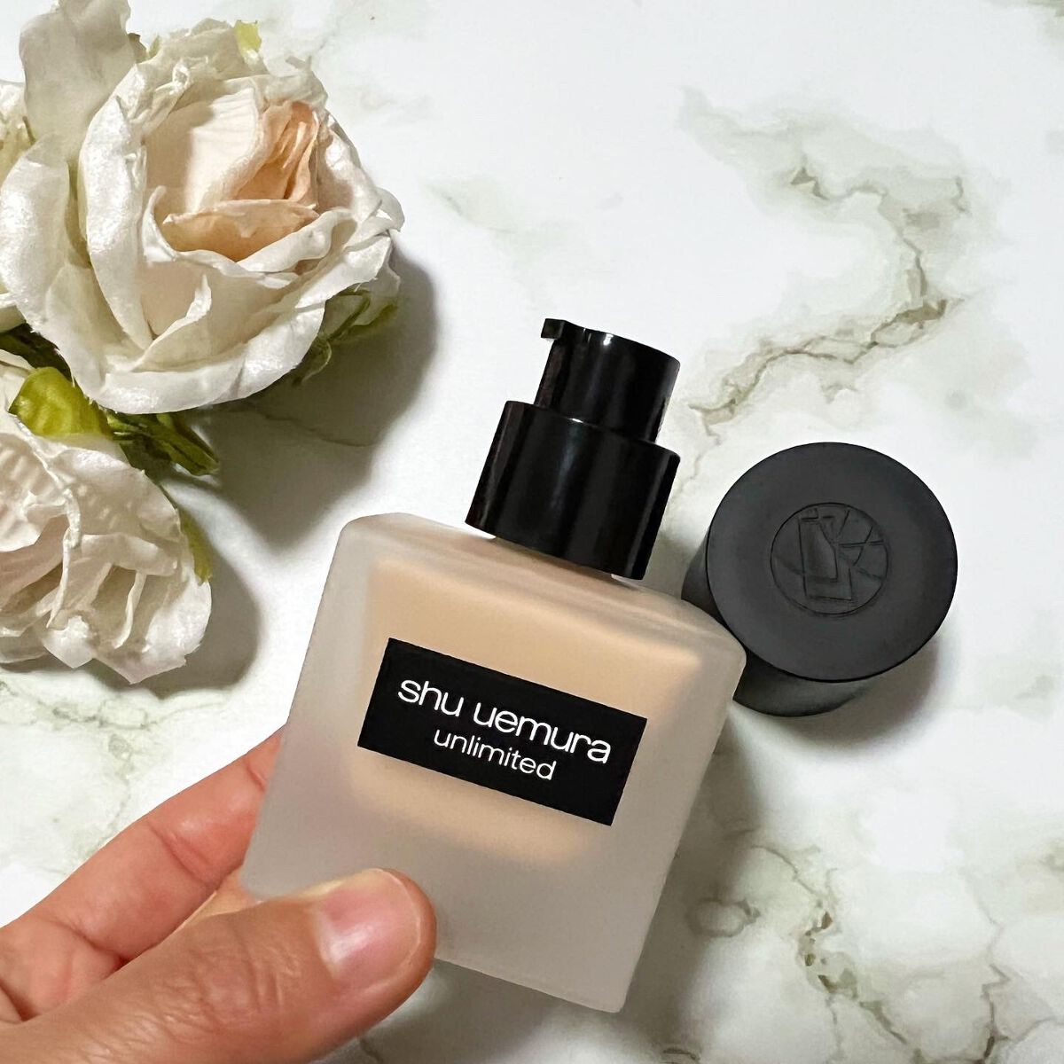 （旧）アンリミテッド ラスティング フルイド/shu uemura/リキッドファンデーションを使ったクチコミ（2枚目）