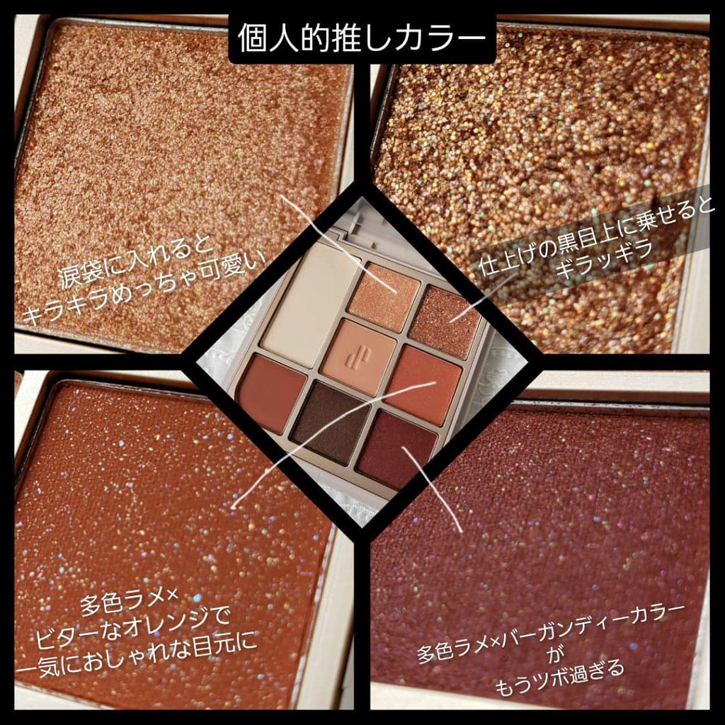 ドットオンムードアイパレット/Heart Percent/アイシャドウパレットを使ったクチコミ（3枚目）