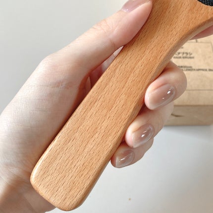 ブナ材ヘアブラシ/無印良品/ヘアブラシを使ったクチコミ(5枚目)