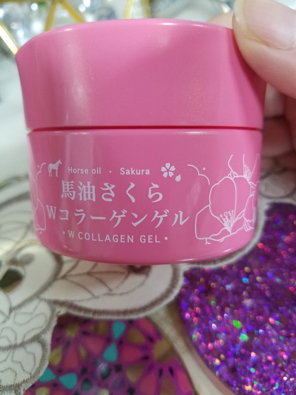 馬油さくら Wコラーゲンゲル/フェニックス/オールインワン化粧品を使ったクチコミ(1枚目)