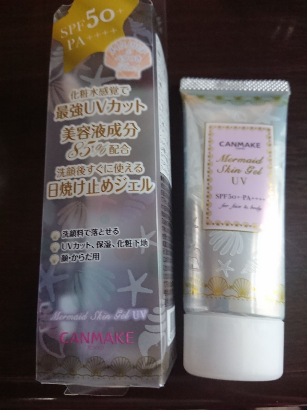 マーメイドスキンジェルUV/キャンメイク/日焼け止めジェルを使ったクチコミ（1枚目）