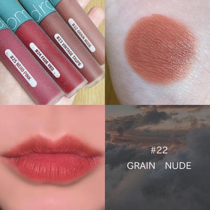 ゼロベルベットティント/rom&nd/リップティントを使ったクチコミ(3枚目)