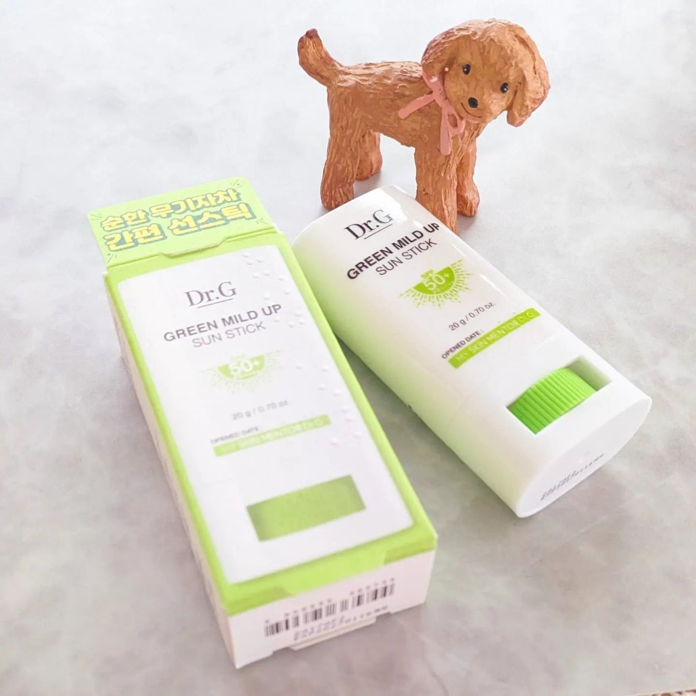 グリーンマイルドサンスティック SPF50+ PA++++/Dr.G/日焼け止めスティックを使ったクチコミ(1枚目)