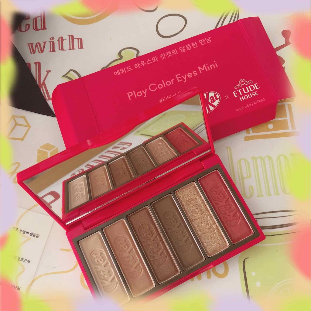 プレイカラーアイズ ミニ #キットカットオリジナル/ETUDE/アイシャドウパレットを使ったクチコミ(2枚目)