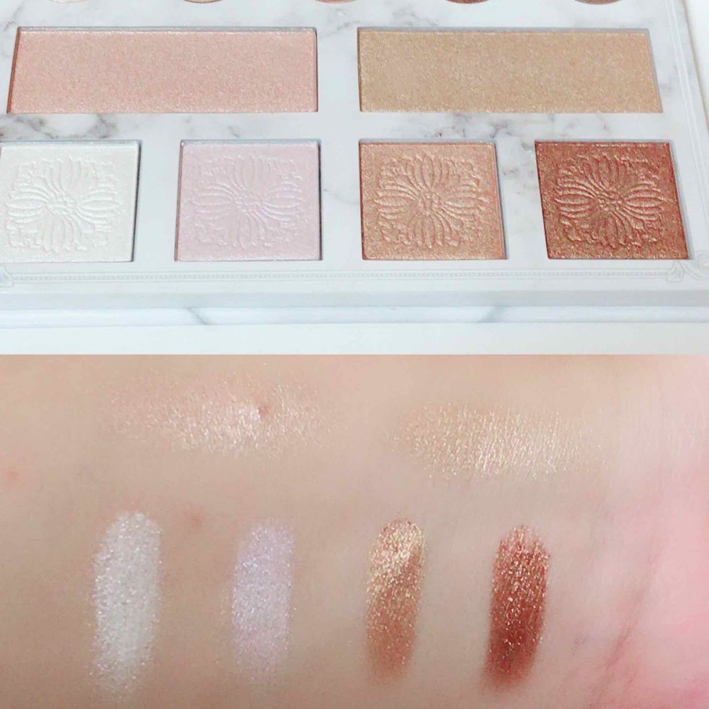 ▲▽hcosmetics ビーエイチコスメ ハイライト6 Color Palette☆スプレンダーISO テラローラー アイ 美顔ローラー　　カラーパレット 2点 試してみたBlacklight Highlight - 6 Color Palette bh cosmeticsの