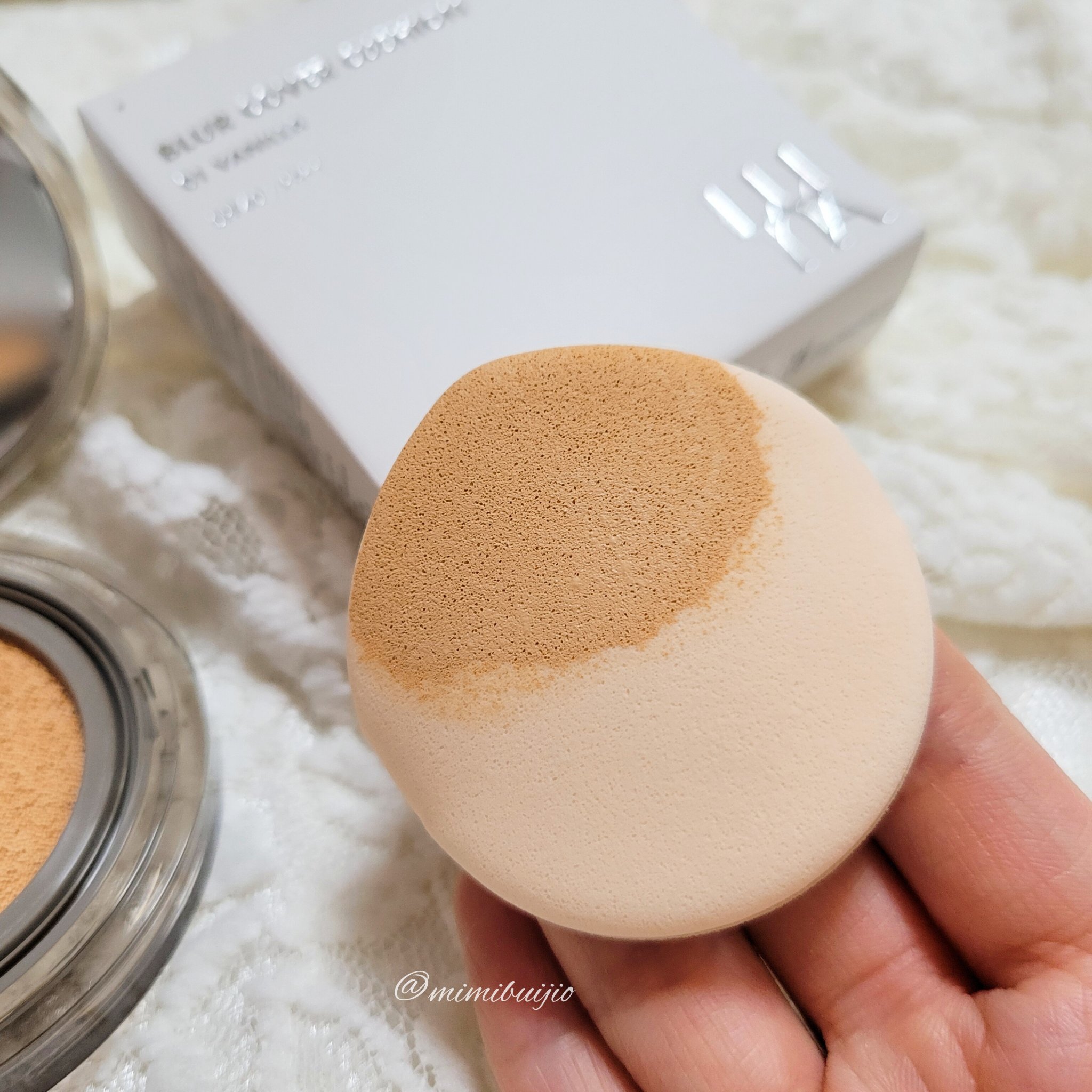 ブラーカバークッション/LUNA/クッションファンデーションを使ったクチコミ（2枚目）