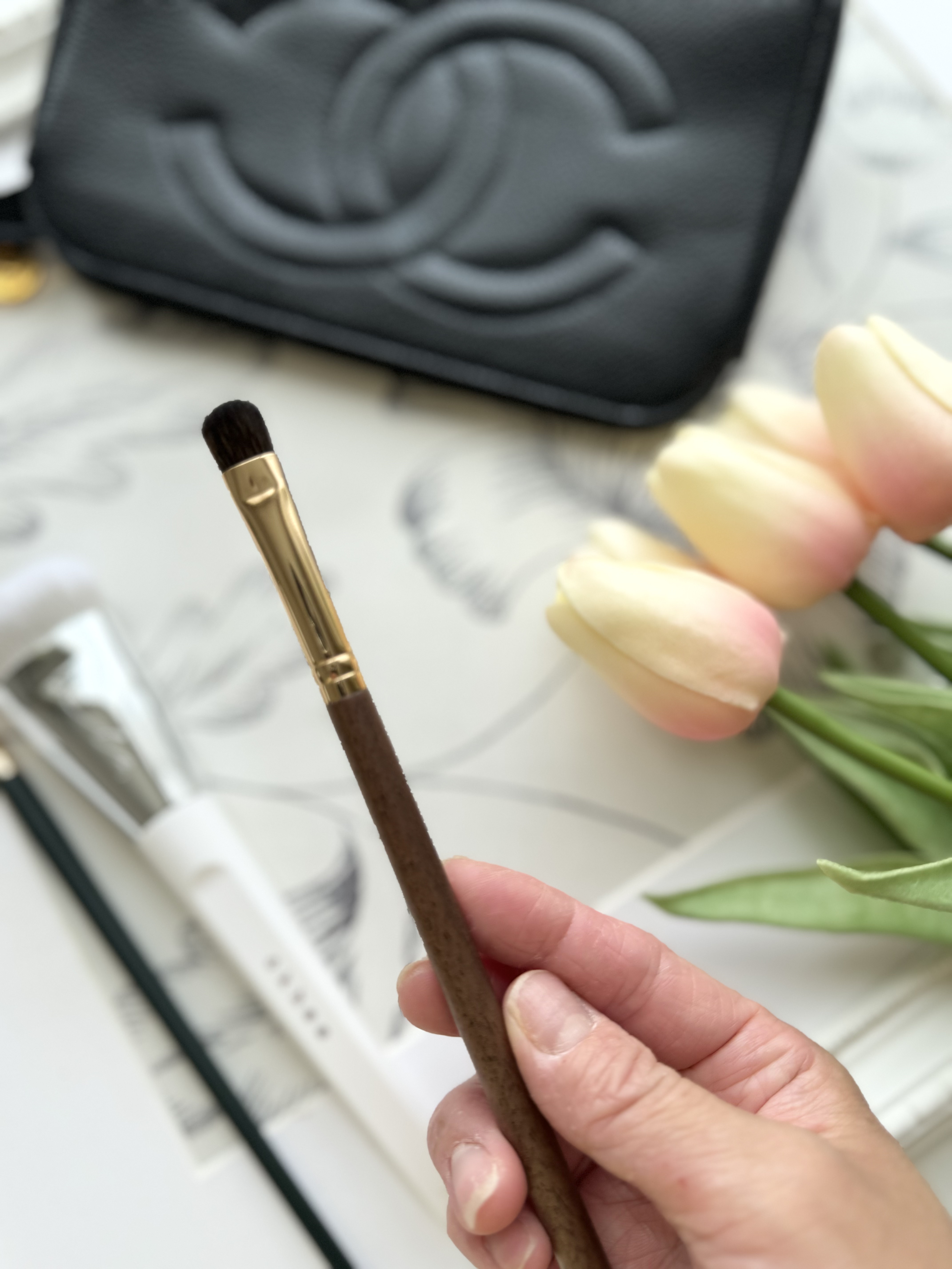 okhee 白玉ファンデーションブラシ/SOOA DOR/メイクブラシを使ったクチコミ（3枚目）