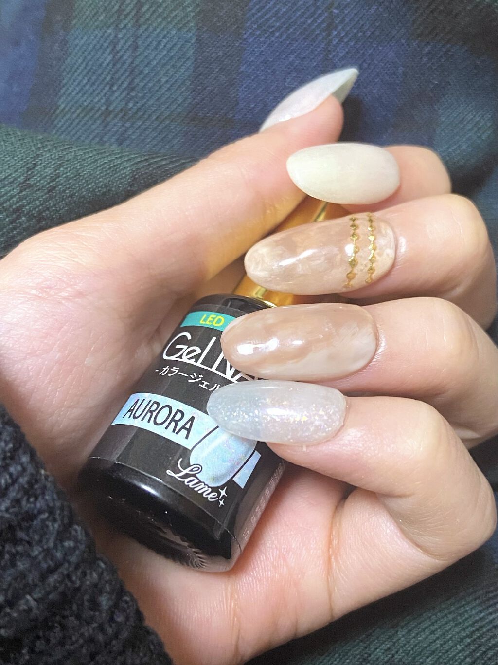 ネイルシール/セリア/ネイルシールを使ったクチコミ（1枚目）