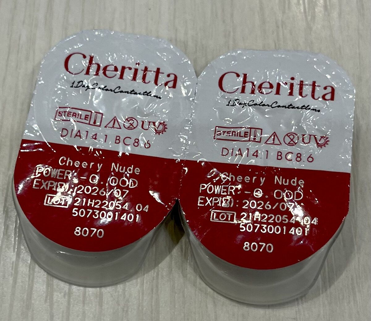 Cheritta 1day チアリーヌード(Cheery Nude)/Cheritta/ワンデー（１DAY）カラコンを使ったクチコミ（1枚目）