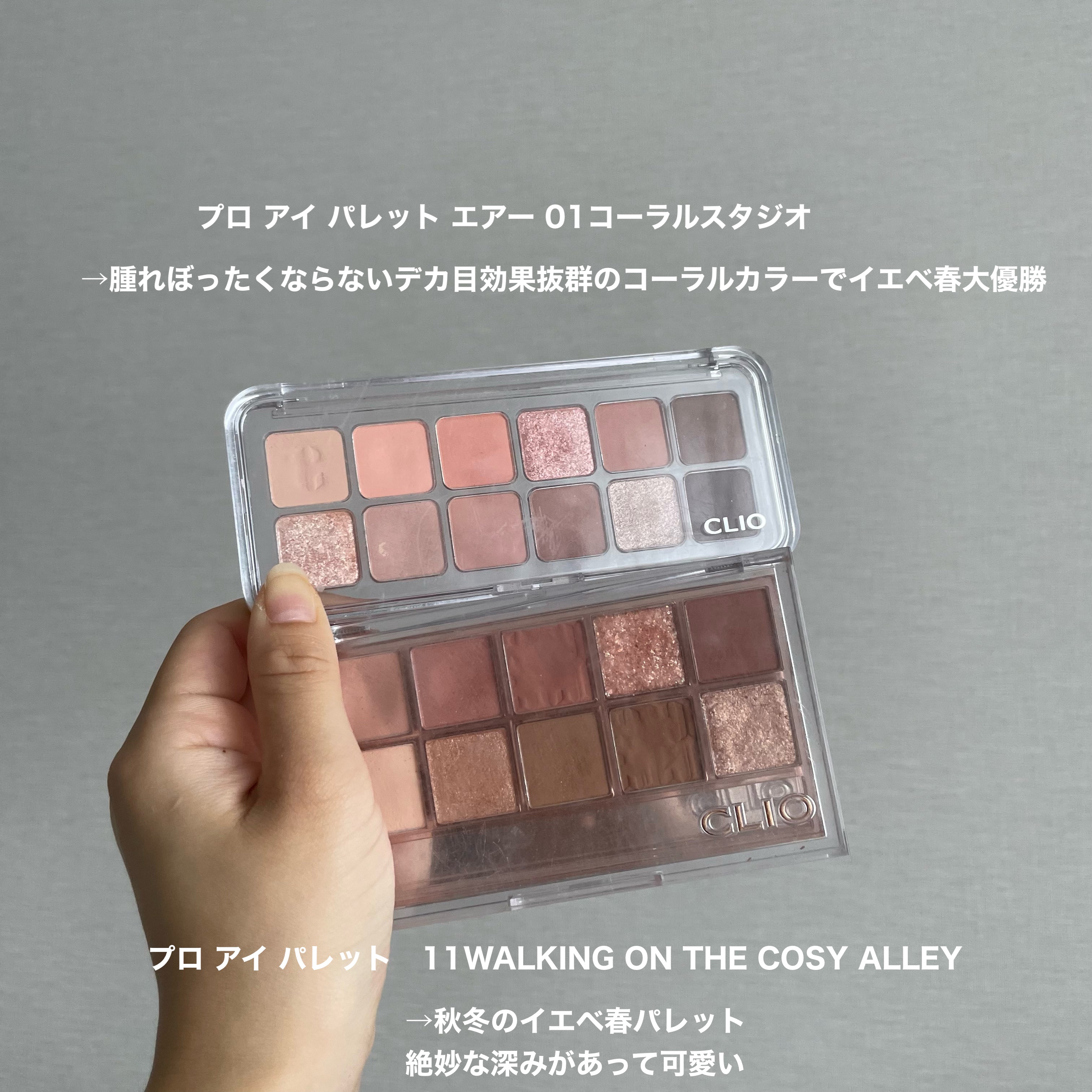 プロ アイ パレット/CLIO/アイシャドウパレットを使ったクチコミ（3枚目）
