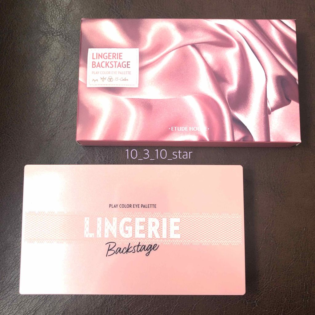 プレイカラーアイパレット ランジェリーバックステージ/ETUDE/アイシャドウパレットを使ったクチコミ(1枚目)