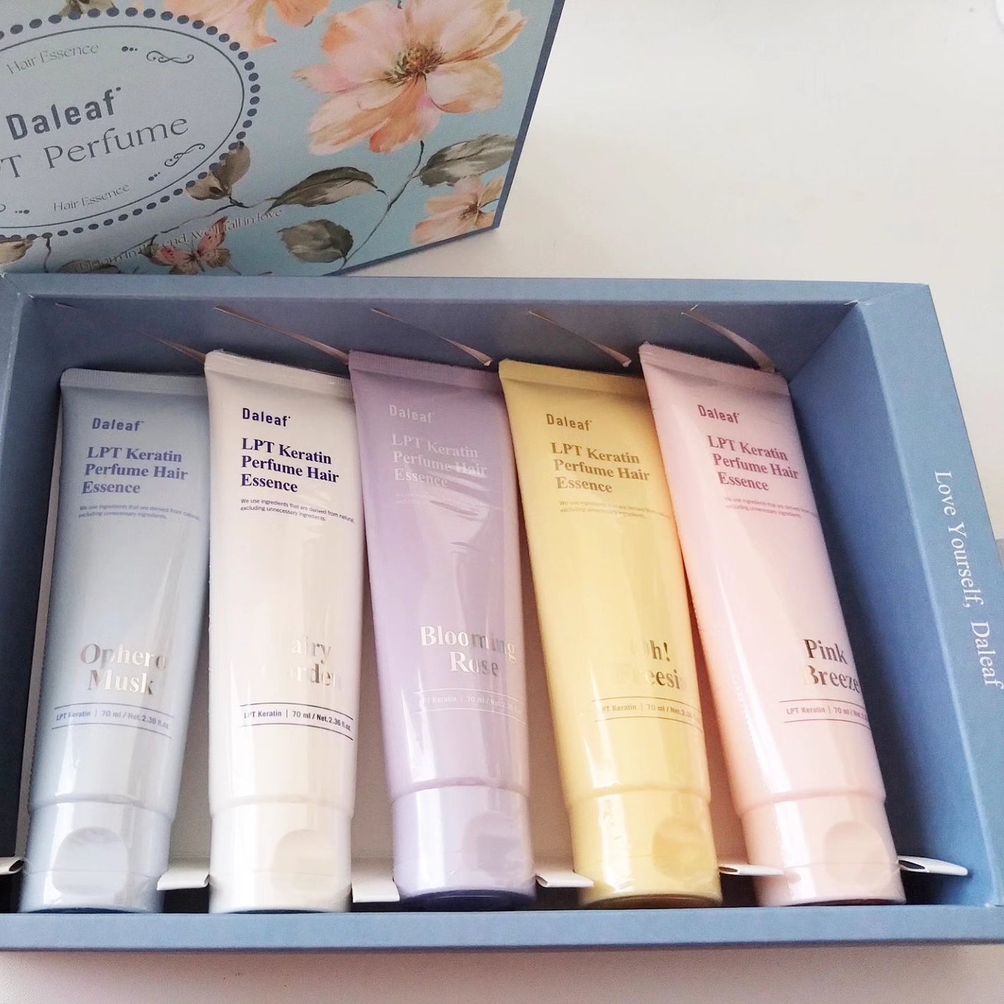 LPT Keratin パフュームヘアエッセンス Blooming Rose/Daleaf/ヘアミルクを使ったクチコミ(3枚目)
