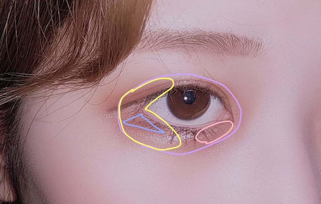 UR GLAM　BLOOMING EYE COLOR PALETTE/U R GLAM/アイシャドウパレットを使ったクチコミ（2枚目）