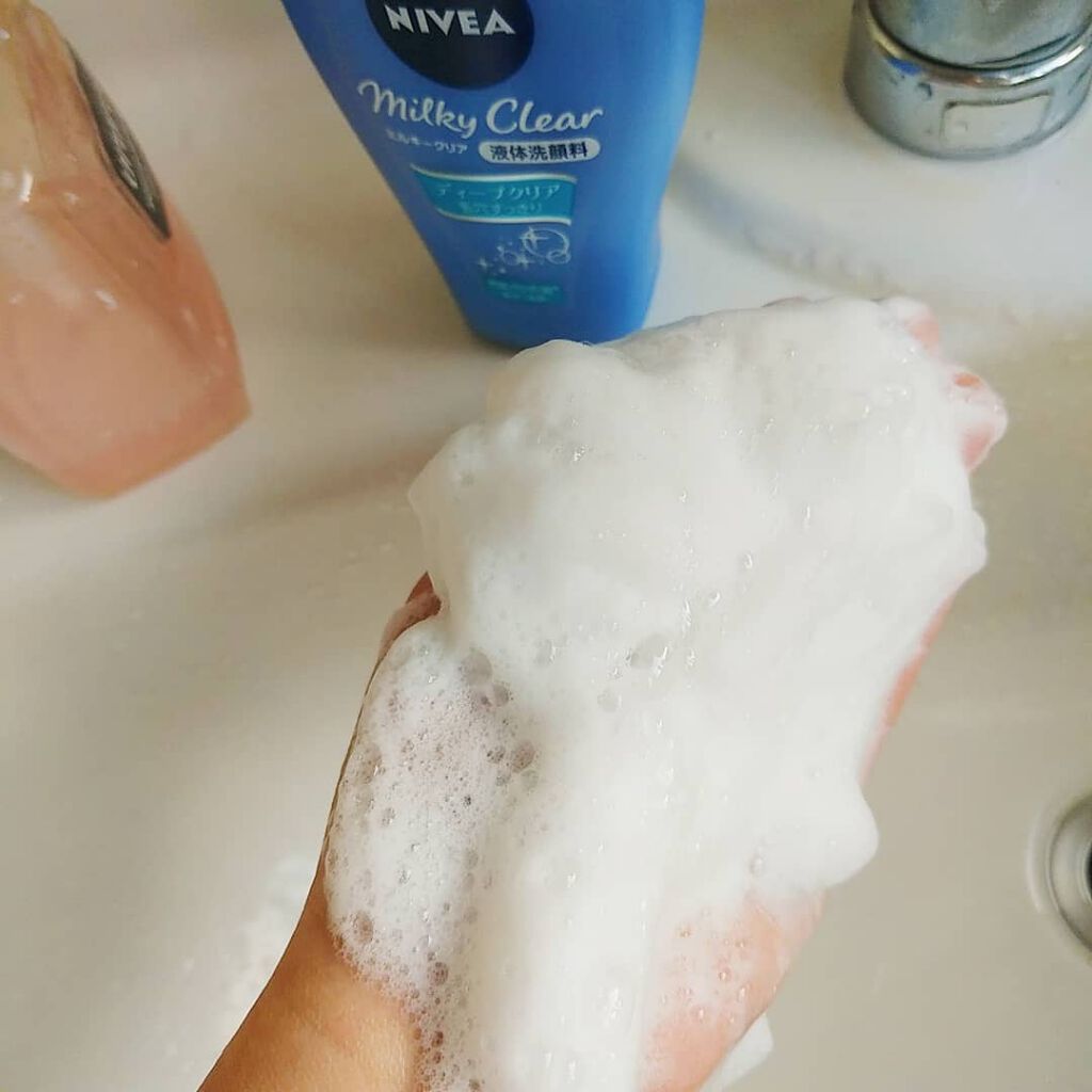 ニベア ミルキークリア洗顔料 ディープクリア/ニベア/洗顔フォームを使ったクチコミ(3枚目)
