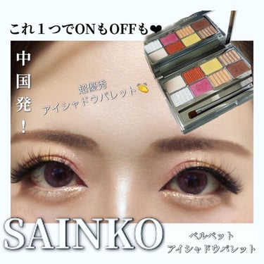 SAINKO　ベルベットアイシャドウパレット/SAINKO/アイシャドウパレットを使ったクチコミ（1枚目）