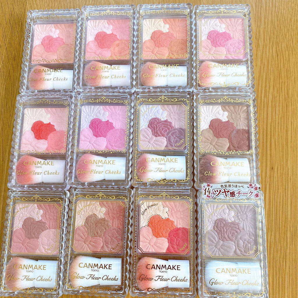 グロウフルールチークス/キャンメイク/パウダーチークを使ったクチコミ（1枚目）