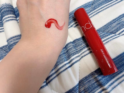 ジューシーラスティングティント 16 コルニソーダ(CORNI SODA)/rom&nd/リップティントを使ったクチコミ(1枚目)