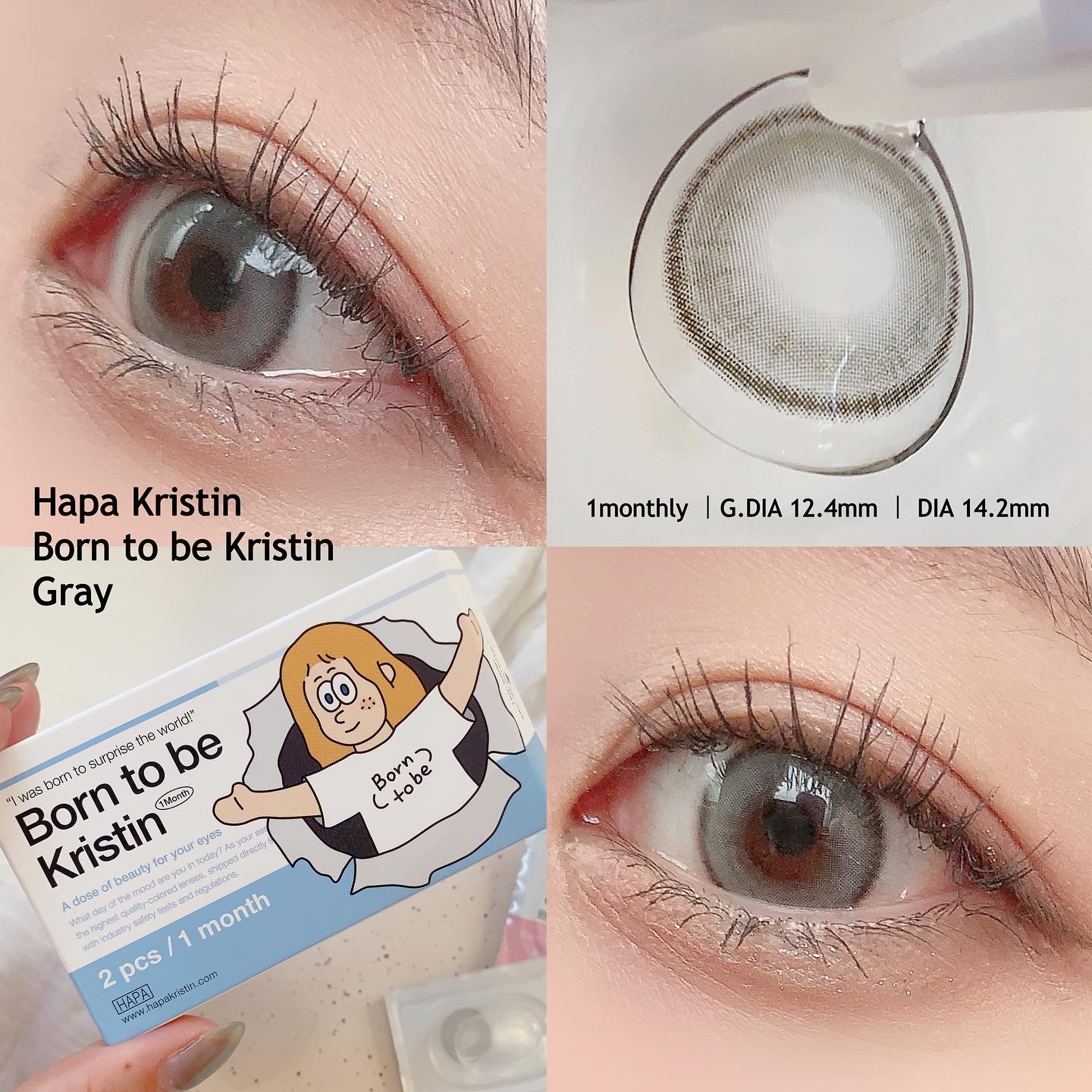 born to be kristin/Hapa kristin/カラーコンタクトレンズを使ったクチコミ（2枚目）