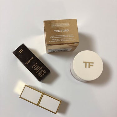 クリーム アンド パウダー アイ カラー 03 ゴールデン ピーチ/TOM FORD BEAUTY/ジェル・クリームアイシャドウを使ったクチコミ（2枚目）