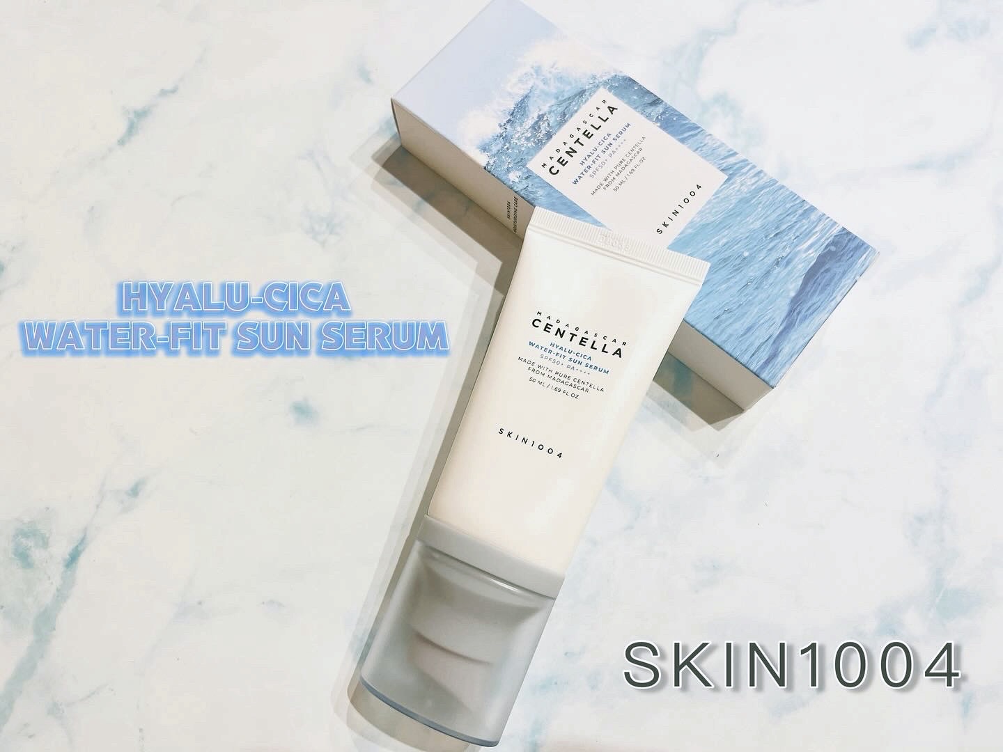 ヒアルーシカ ウォーターフィット サンセラム/SKIN1004/日焼け止めローションを使ったクチコミ（1枚目）