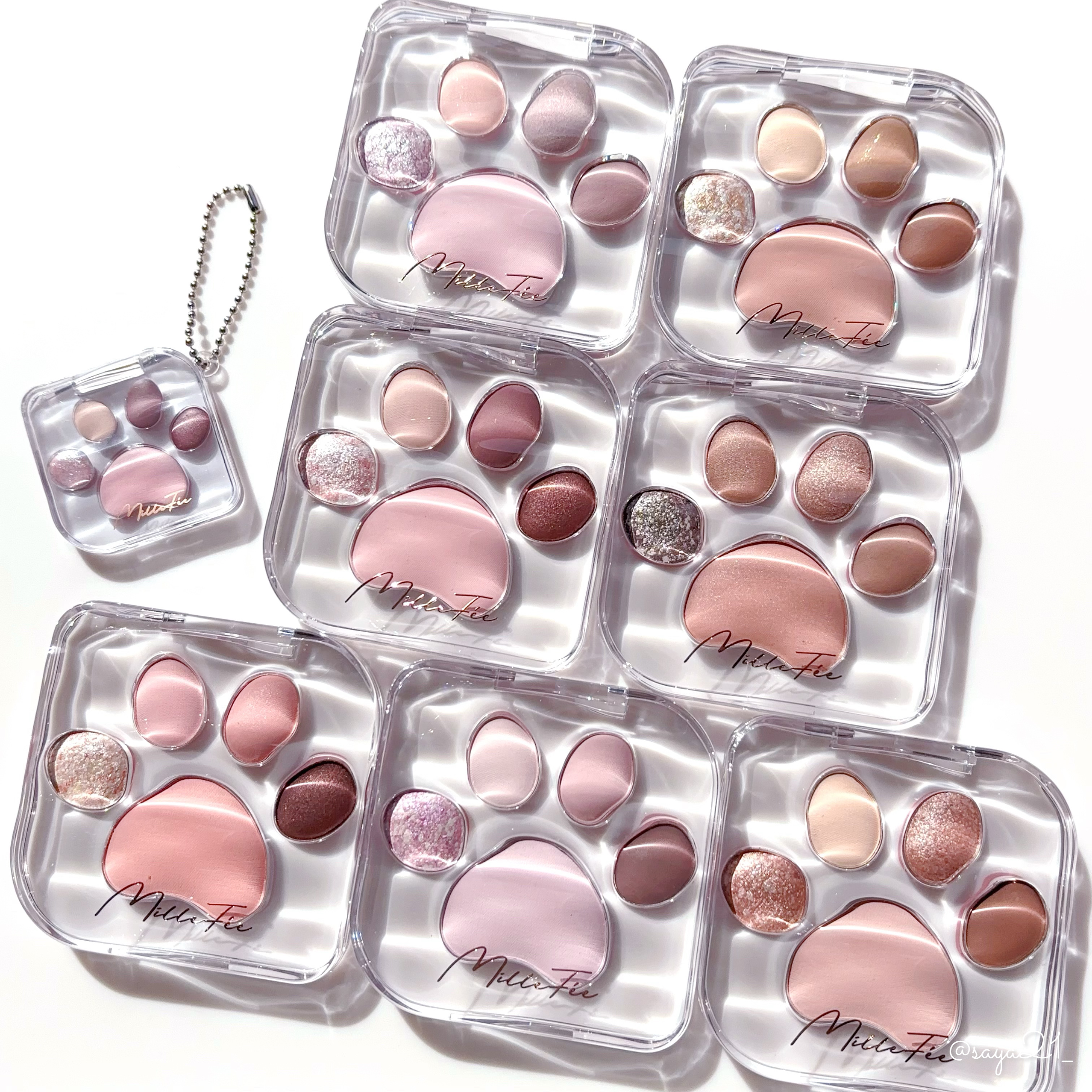 ミャオパウズアイシャドウパレット/MilleFée/アイシャドウパレットを使ったクチコミ（1枚目）