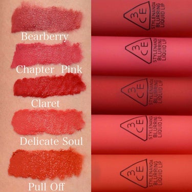 3CE 3CE BLURRING LIQUID LIPのクチコミ「
﻿
﻿
3CE﻿
BLURRING LIQUID LIP
﻿

﻿
Bearberry﻿
C.....」（2枚目）