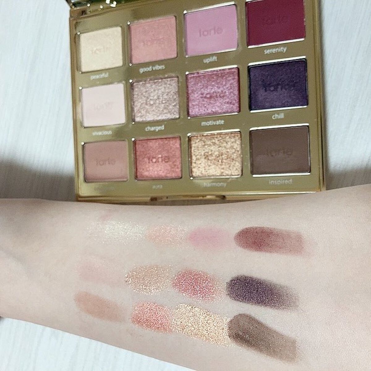 タルトレット Ｅ  アマゾニアンクレイ パレット/tarte/アイシャドウパレットを使ったクチコミ（3枚目）