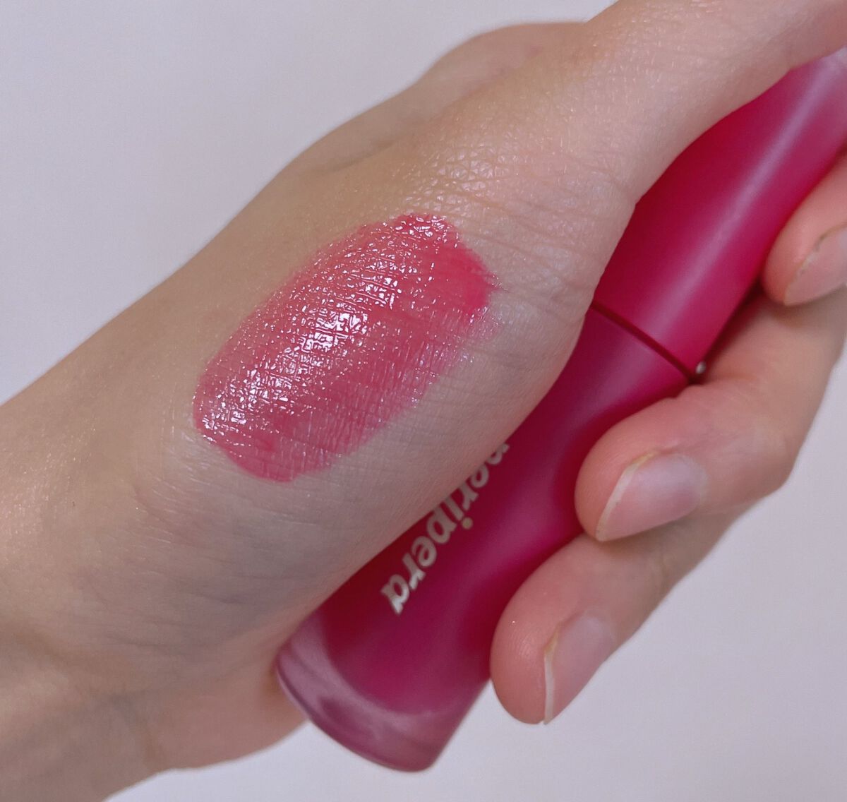 インク ムード ドロップ ティント 09 ピンクマニア/PERIPERA/リップグロスを使ったクチコミ（2枚目）