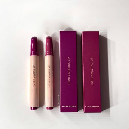 ハニーメルティングリップ/ネイチャーリパブリック/口紅を使ったクチコミ(4枚目)
