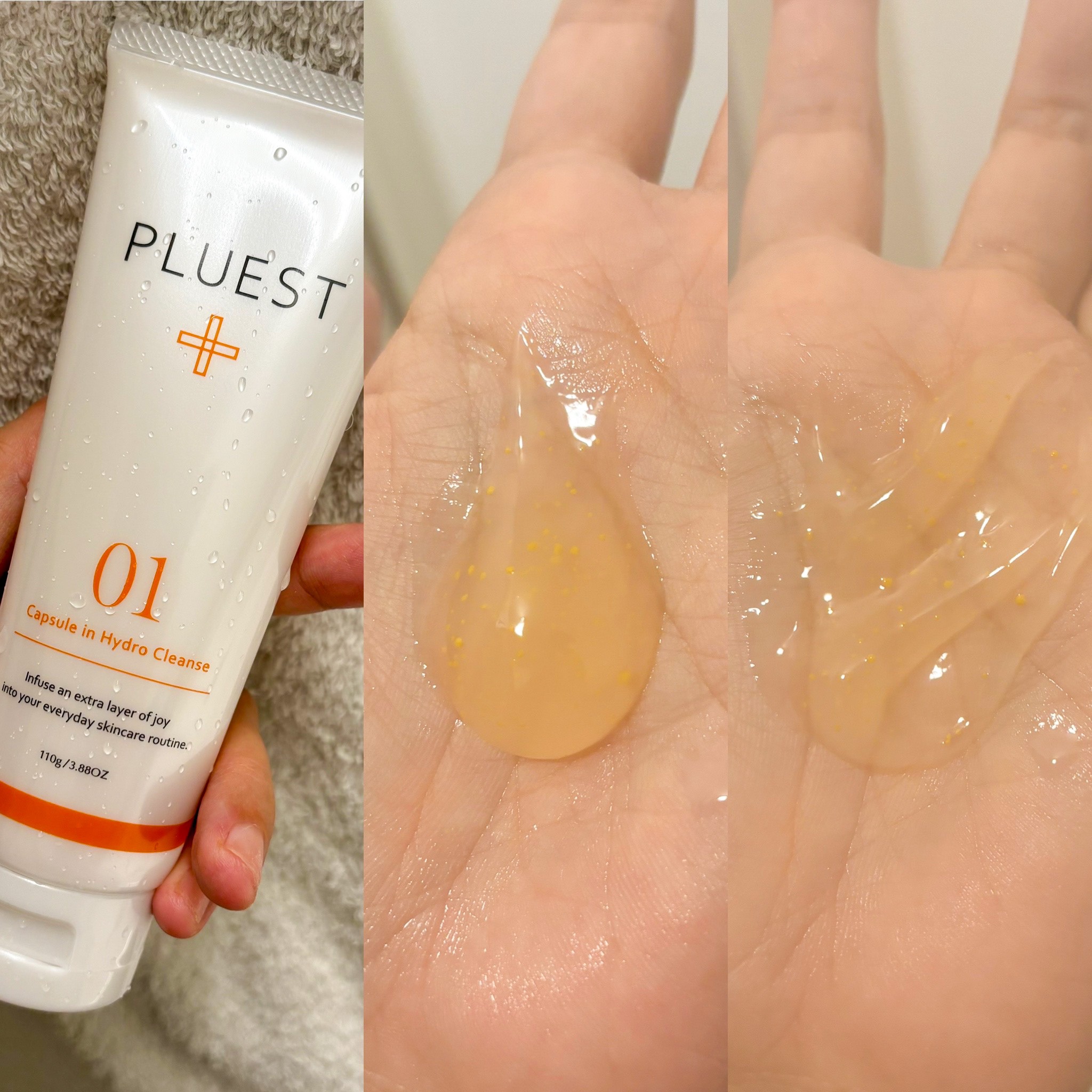 カプセルインハイドロクレンズ 医薬部外品 クレンジングジェル 美容液 医薬部外品 セット/PLUEST/クレンジングジェルを使ったクチコミ（2枚目）