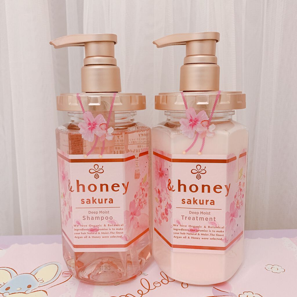 サクラ ディープモイスト シャンプー1.0/ヘアトリートメント2.0/&honey/シャンプー・コンディショナーを使ったクチコミ(2枚目)