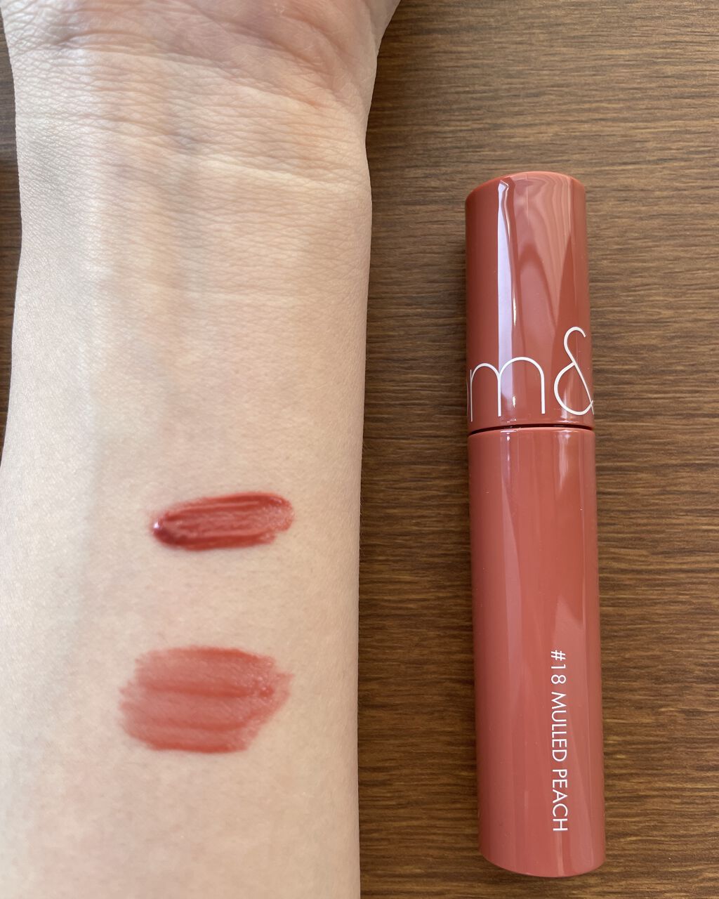 ジューシーラスティングティント/rom&nd/リップティントを使ったクチコミ（3枚目）