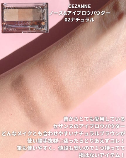 ノーズ&アイブロウパウダー/CEZANNE/パウダーアイブロウを使ったクチコミ(6枚目)
