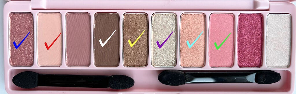 プレイカラー アイシャドウ/ETUDE/アイシャドウパレットを使ったクチコミ(4枚目)