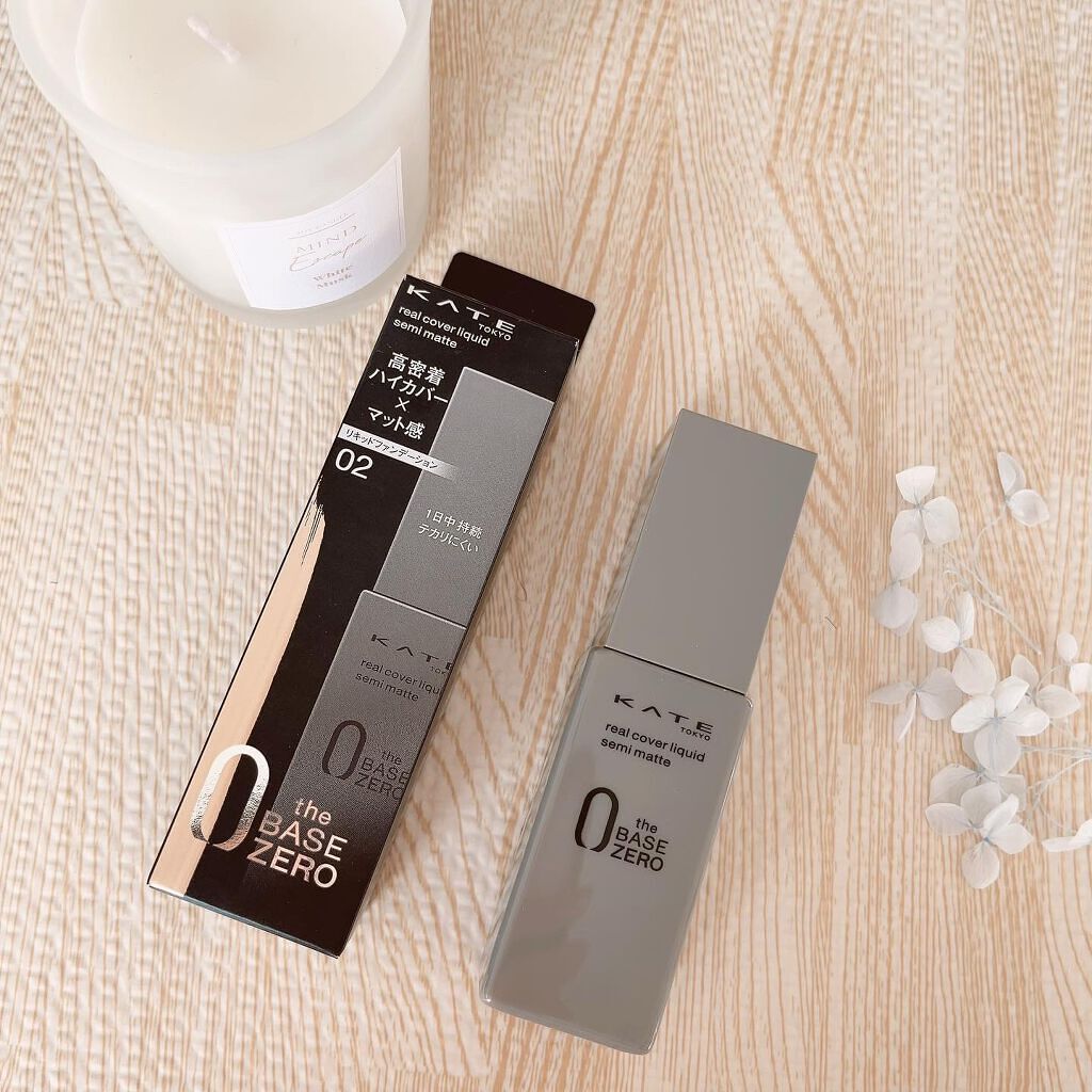 satan♡♡ on LIPS 「-KATEリアルカバーリキッド(セミマット)をお試ししてみまし..」(1枚目)